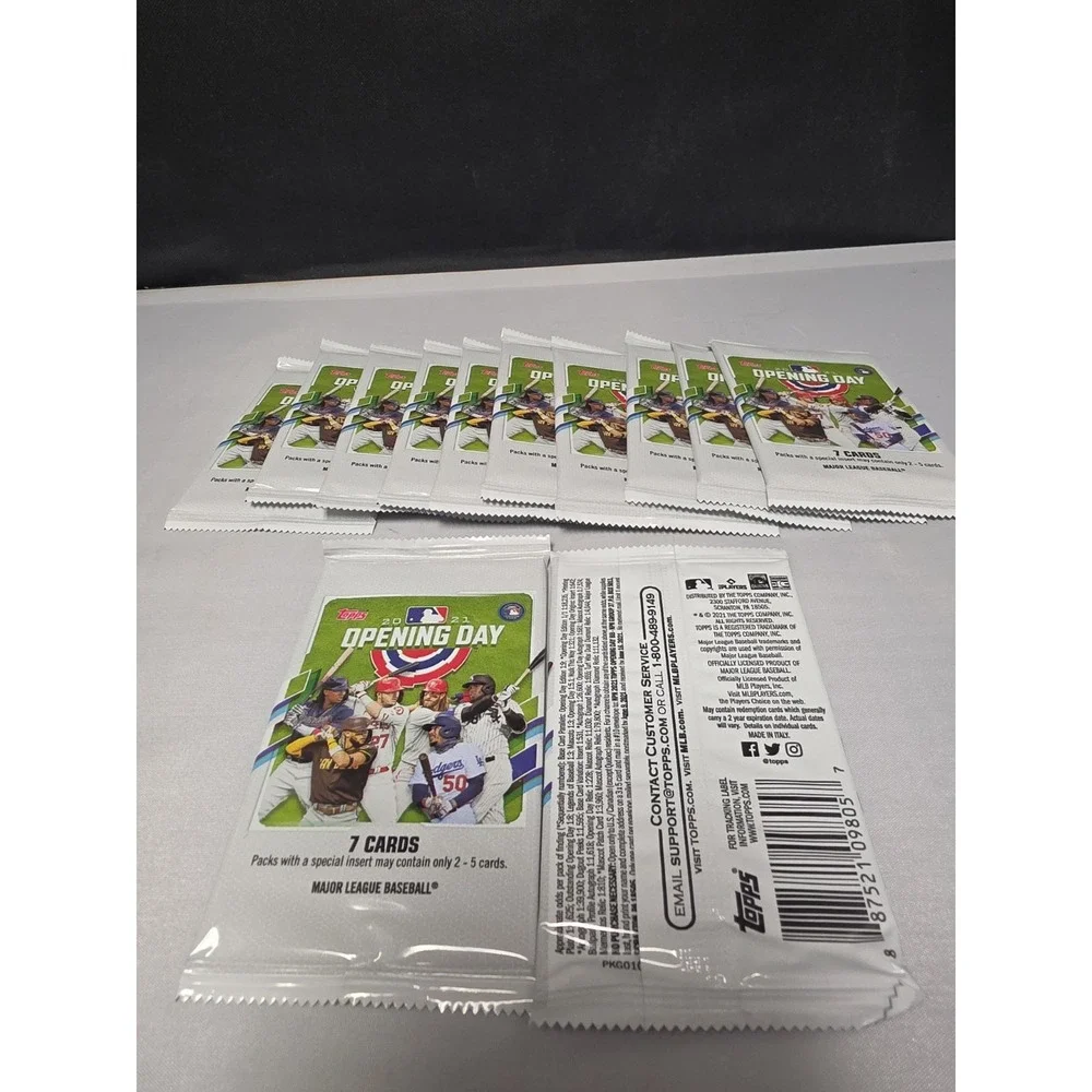 Lot of 12 - Topps Baseball 2021 Opening Day 7 Cards/Pack